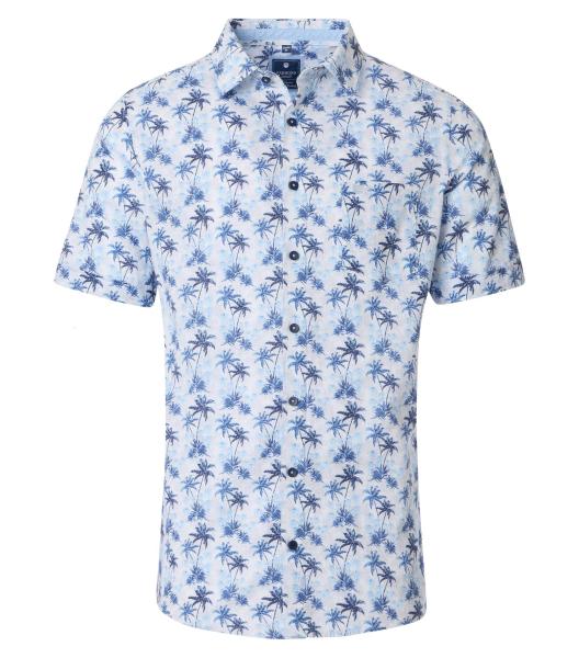 Kurzarm Palm-Print Kurzarm Palm-Print
